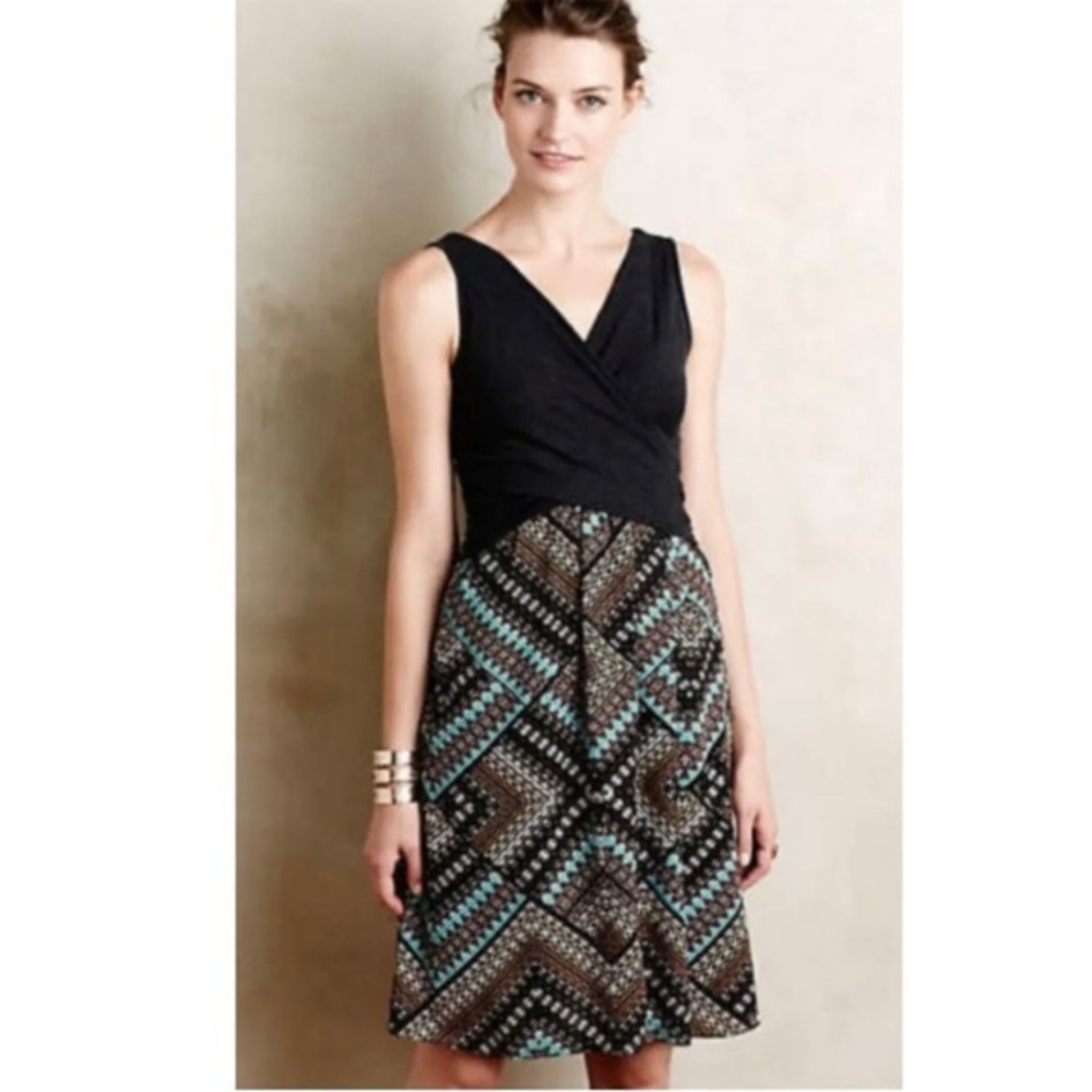 Anthropologie Amadi Lola Cross Front Sleeveless Dress Size XS
